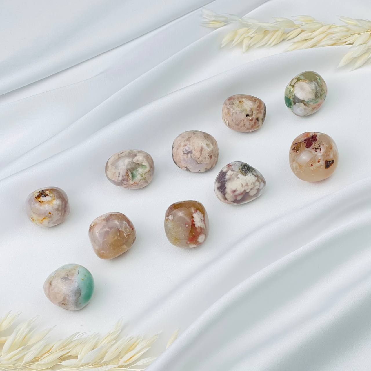 Радуга Самоцветов Галтовка из цветочного Агата