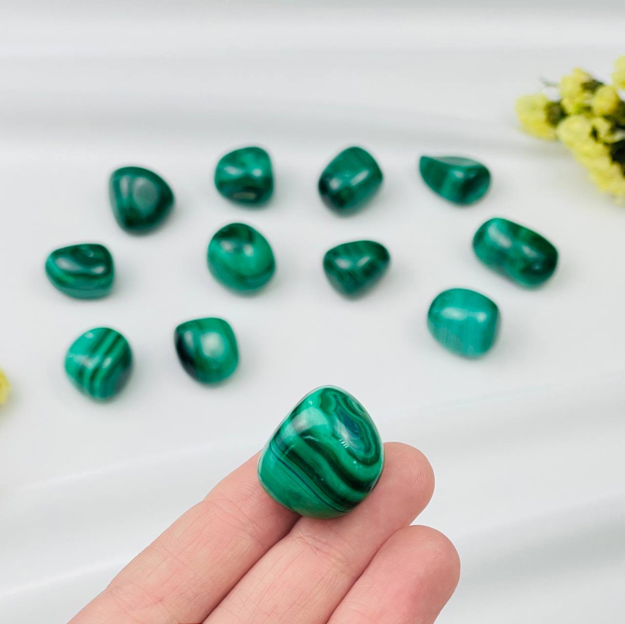 Радуга Самоцветов Галтовка из Малахита