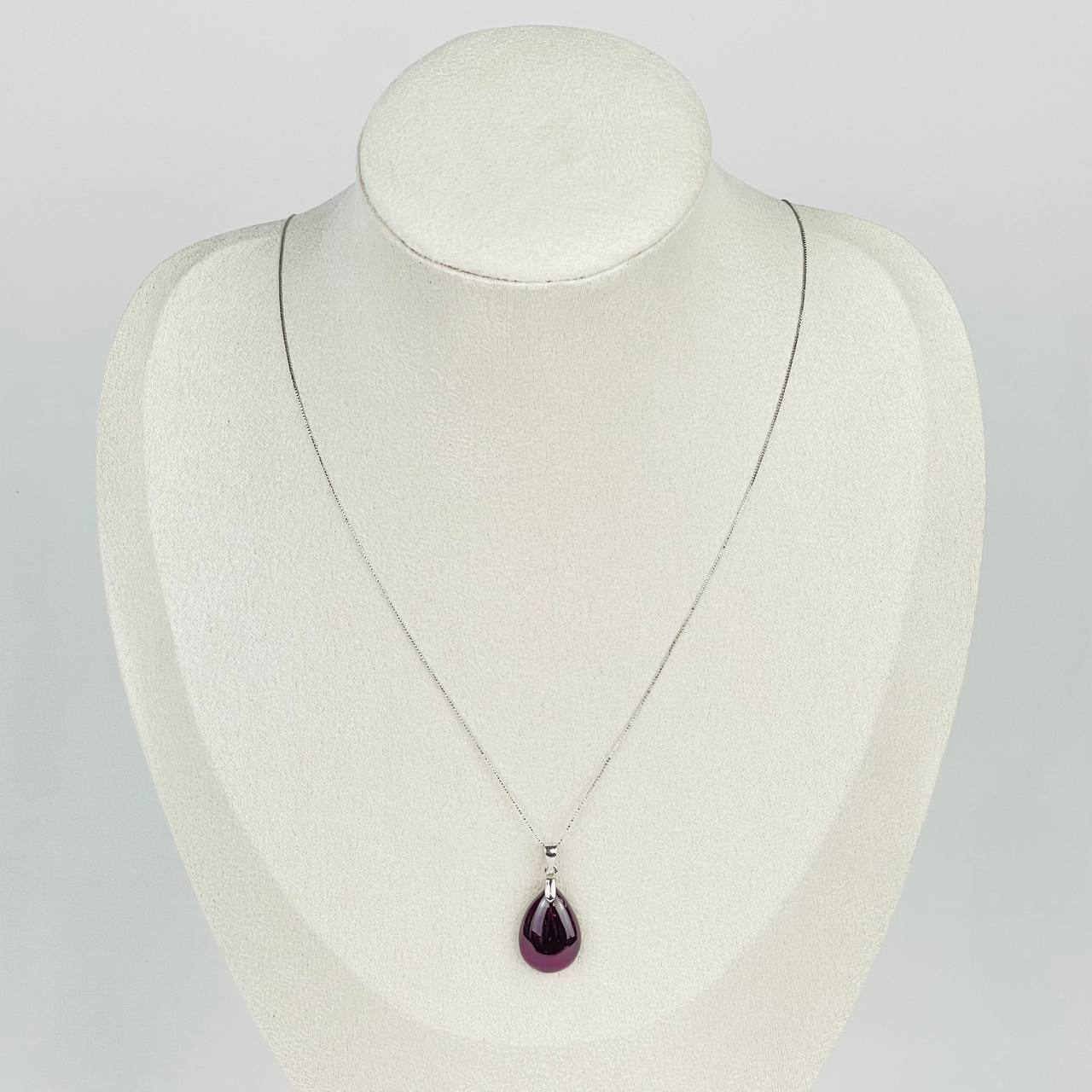 Радуга Самоцветов Кулон на цепочке из Граната (Альмандин)