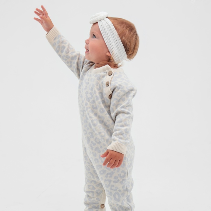 Повязка на голову для девочки «Крошка Я. Бантик», размер 46-48, белая