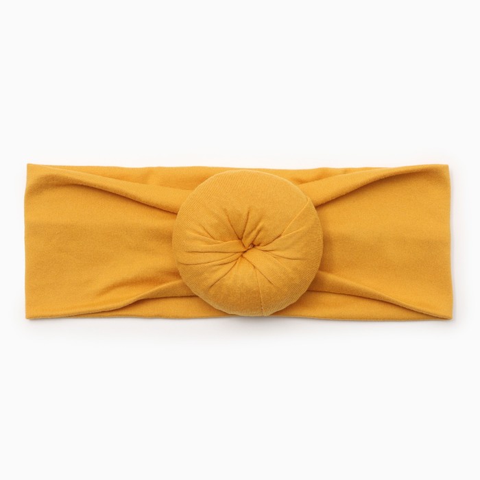 Повязка на голову для девочки «Крошка Я. Восток», размер 46-48, жёлтая