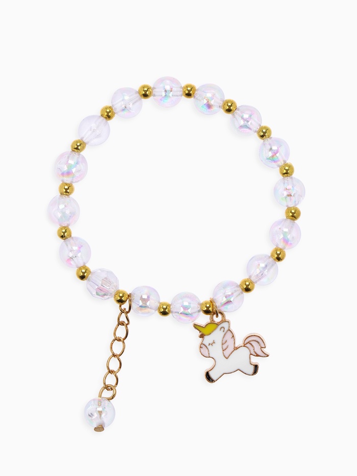 Браслет детский «Выбражулька. Единорог», розовый в золоте