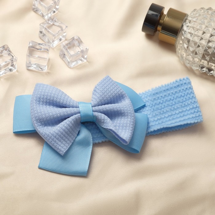 Повязка для волос «Выбражулька», 16×3 см, голубая