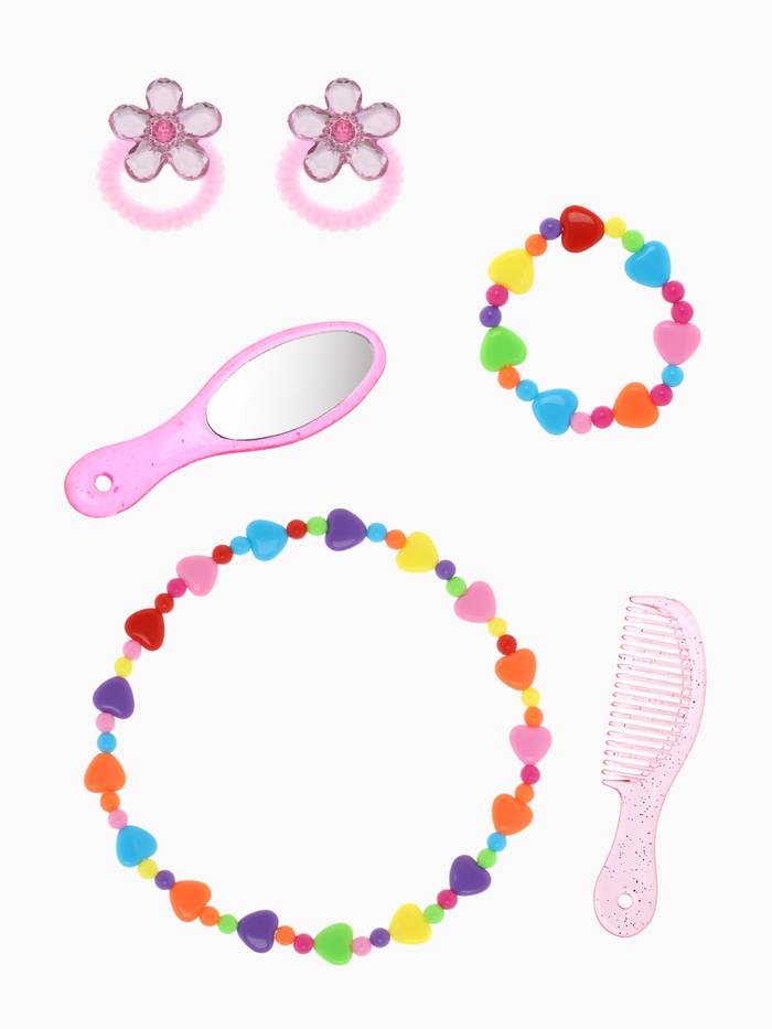Набор детских украшений Выбражулька «Парикмахер», 6 предметов, разноцветный