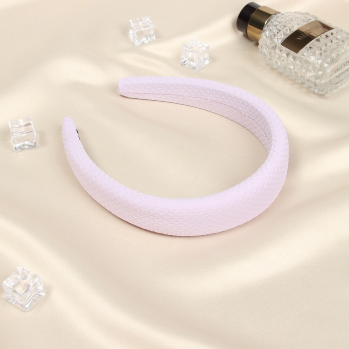 Ободок для волос «Жаннет», стиль орнамент, 3 см, розовый