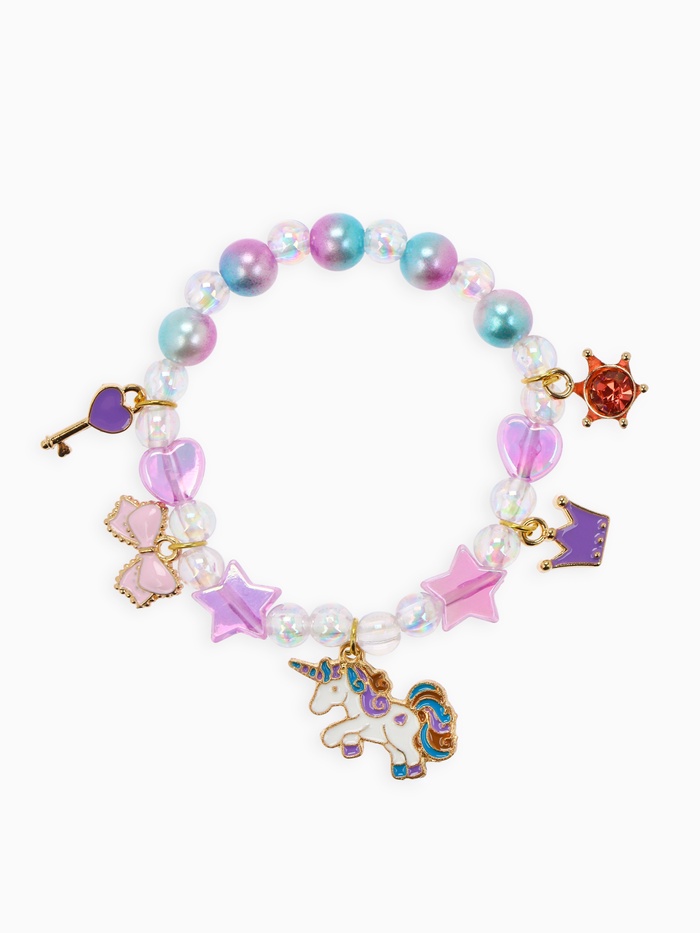 Браслет детский «Выбражулька. Единорог», d=5.5 см, фиолетовый