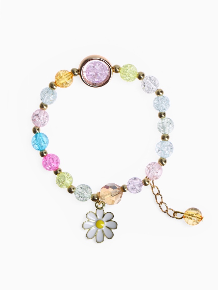 Браслет детский «Выбражулька. Ромашка», цветной в золоте