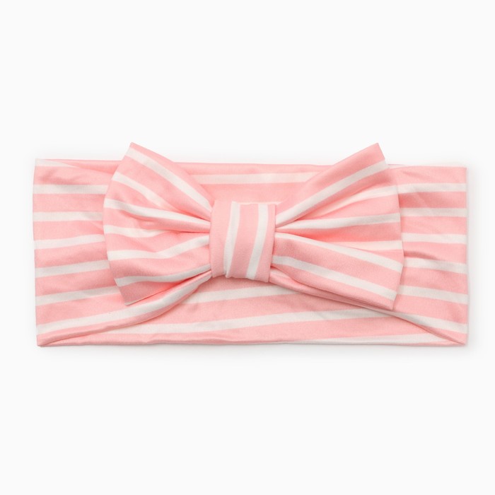 Повязка на голову для девочки «Крошка Я. Бант», размер 46-48, розовая