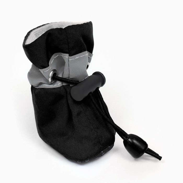 Ботинки для собак «Уют» с утяжкой, набор 4 шт., размер 1 (3, 5×2, 5 см) чёрные