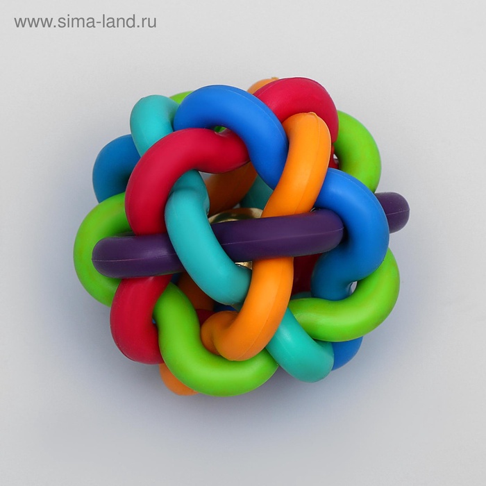 Мяч «Молекула» с бубенчиком, 6 см