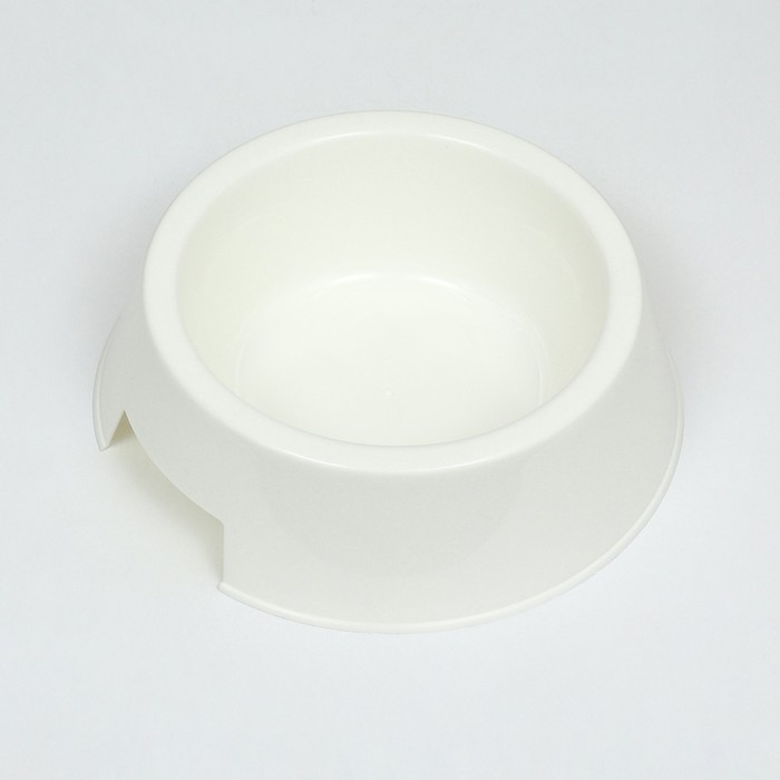 Миска пластиковая 17×17×5 см, 400 мл, белая