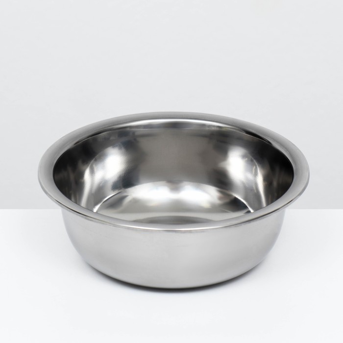 Миска металлическая эконом, 0.5 л, 17×5 см