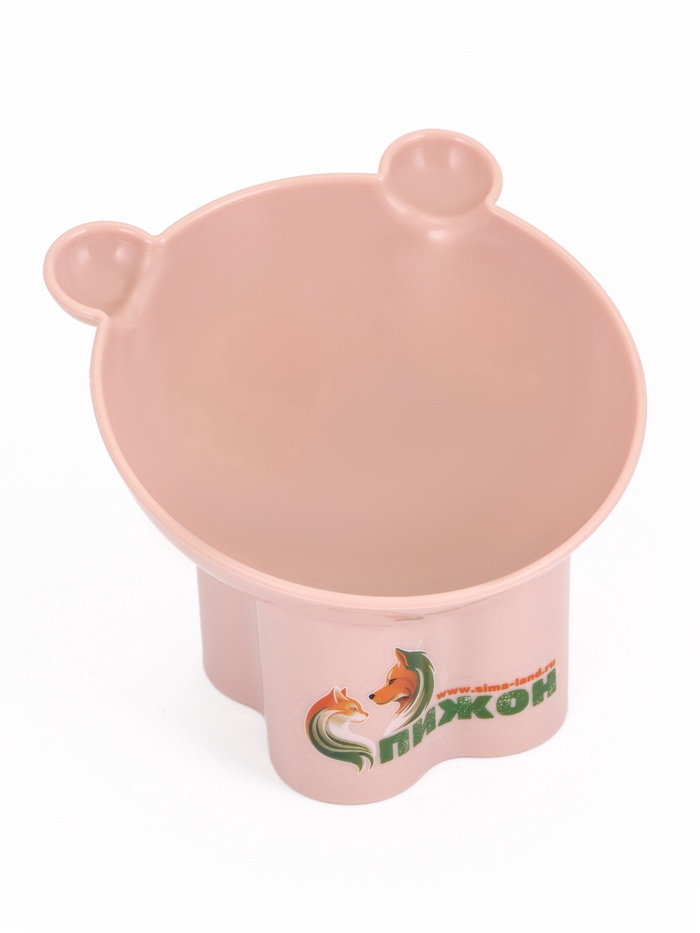 Миска высокая для животных 250 мл, персиковая