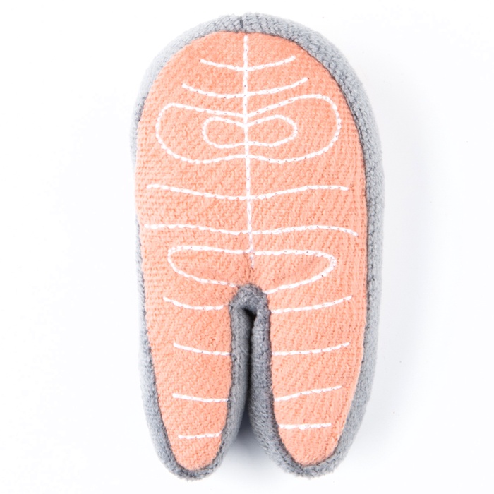 Игрушка для кошек Mr.Kranch «Лосось», 10×4 см, с кошачьей мятой