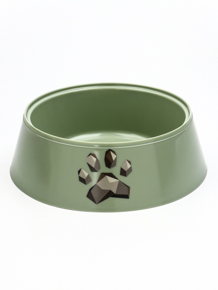 Миска «Мур-мяу» для кошек 0.3 л, 14.5×14.5×4 см, фисташковая