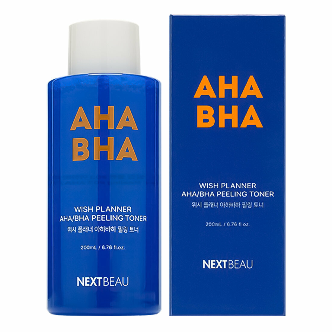 Отшелушивающий пилинг-тонер с AHA/BHA кислотами для проблемной кожи, 200мл, NEXTBEAU