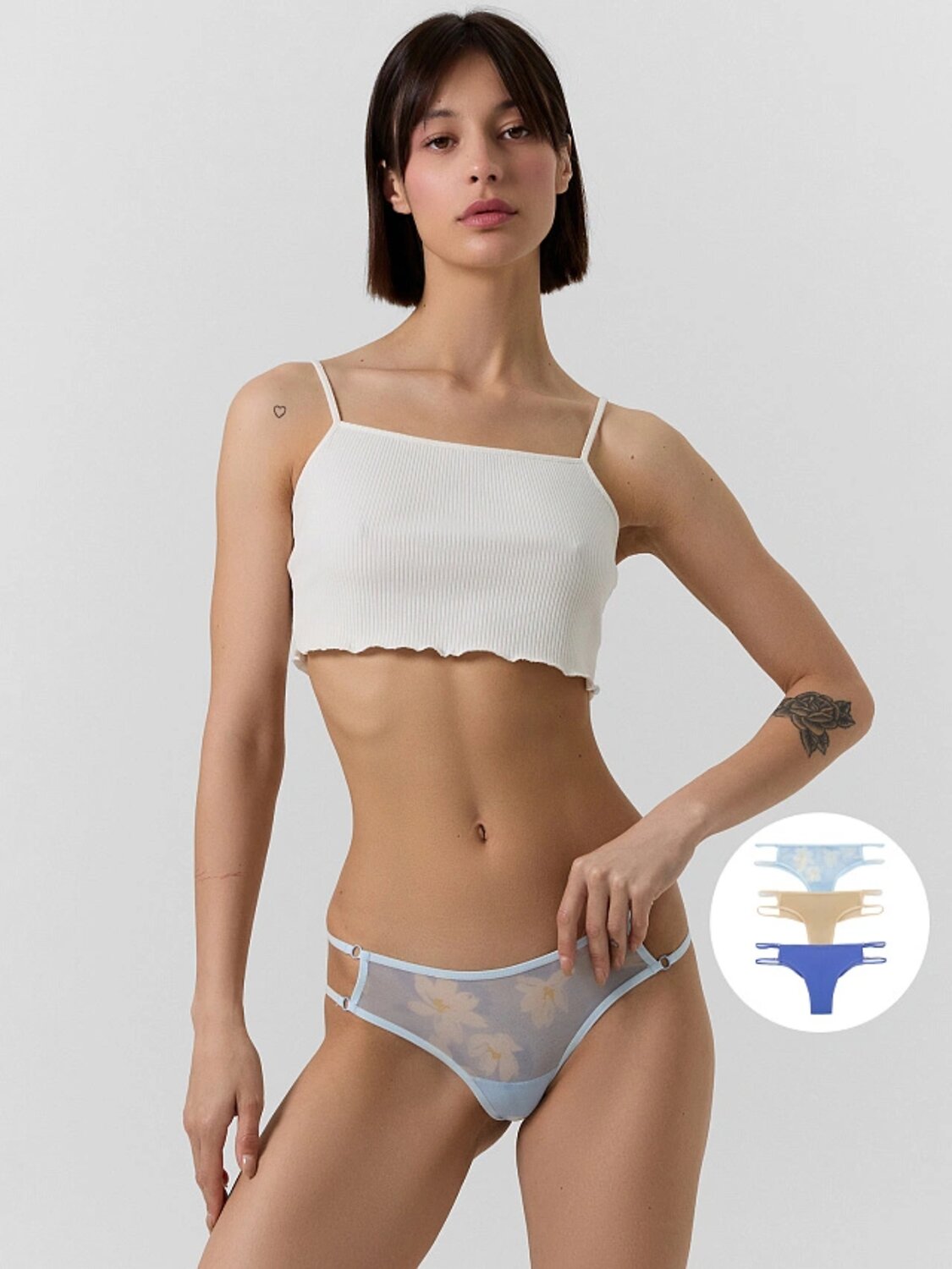 MARK FORMELLE Трусы 412438-3крупные цветы на голубом