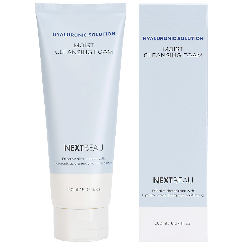 Увлажняющая очищающая пенка для умывания с гиалуроновой кислотой, 150мл, NEXTBEAU