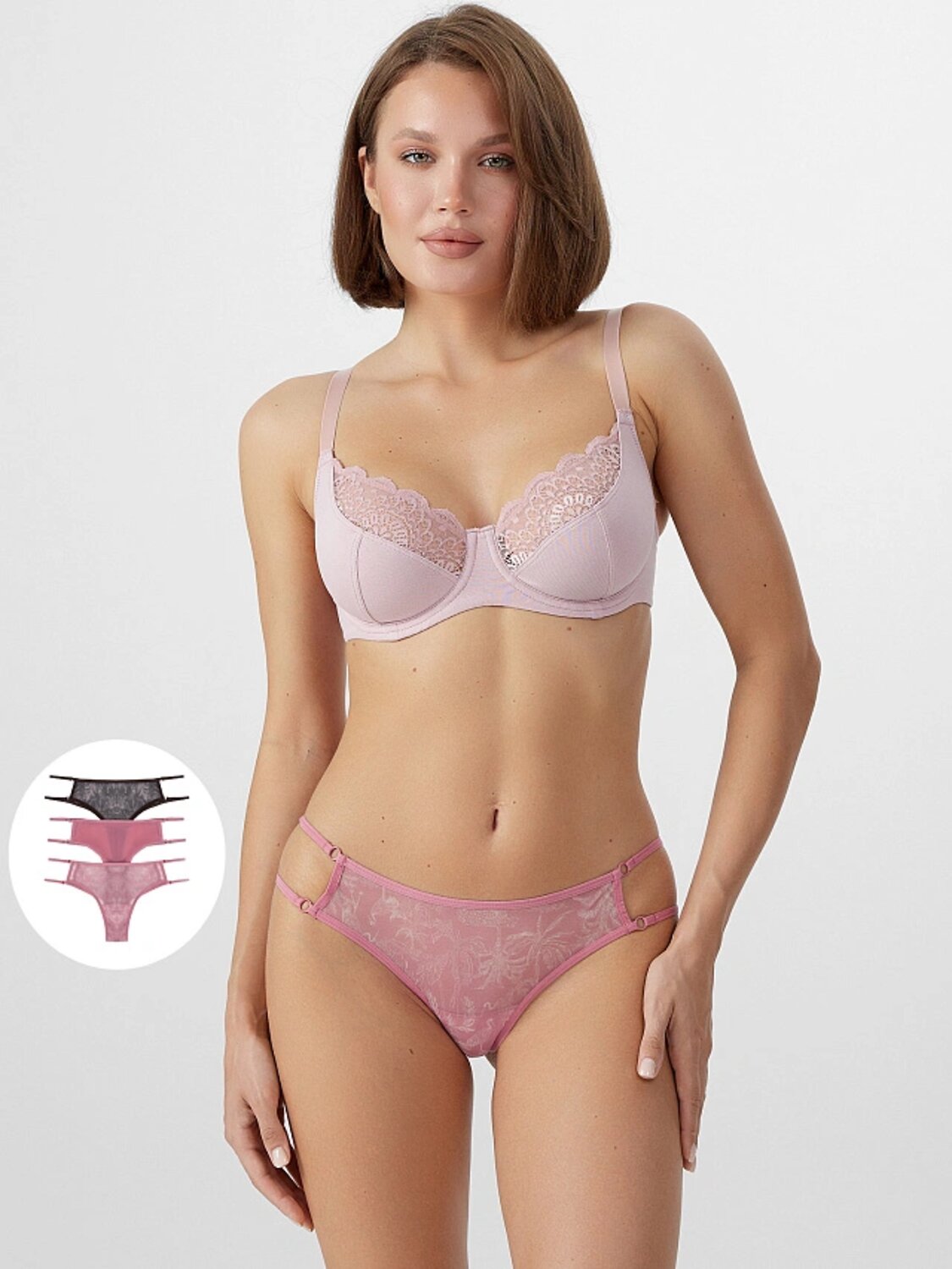 MARK FORMELLE Трусы 412438-3веточки на розовом