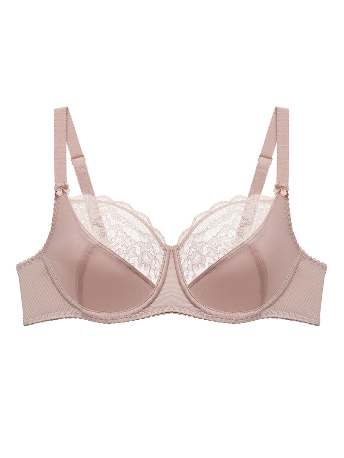 ст. цена2080руб.! Omsa Бюстгальтер OmD 1174L EVERYDAY Бюстгальтер с мягкой чашкой с кружевом (тройной диагональный шов)Peonia (Розовый)