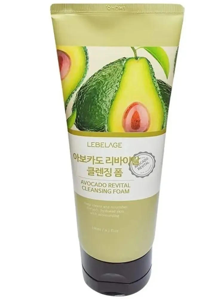 Пенка очищающая с экстрактом авокадо, 180мл, LEBELAGE