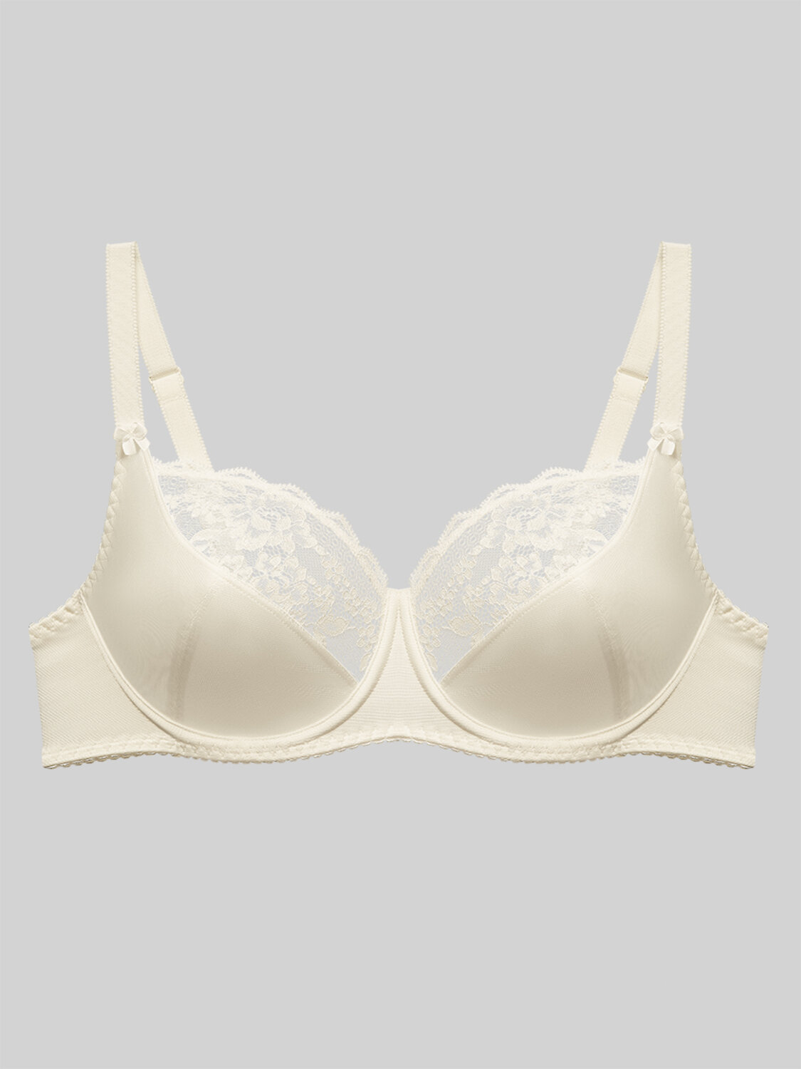 ст. цена2080руб.! Omsa Бюстгальтер OmD 1174L EVERYDAY Бюстгальтер с мягкой чашкой с кружевом (тройной диагональный шов)Avorio (Молочный)