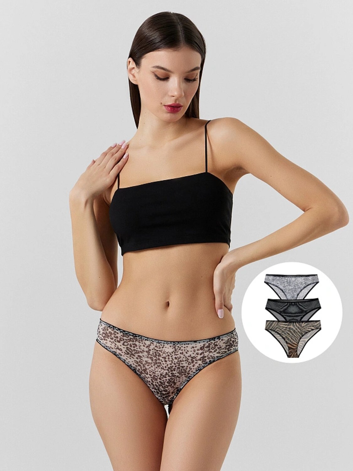 MARK FORMELLE Трусы 412451-3анималистичный принт на белом