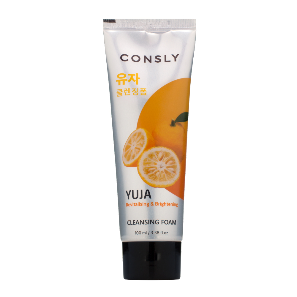 Витаминизирующая кремовая пенка для умывания с экстрактом юдзу, 100мл, Consly