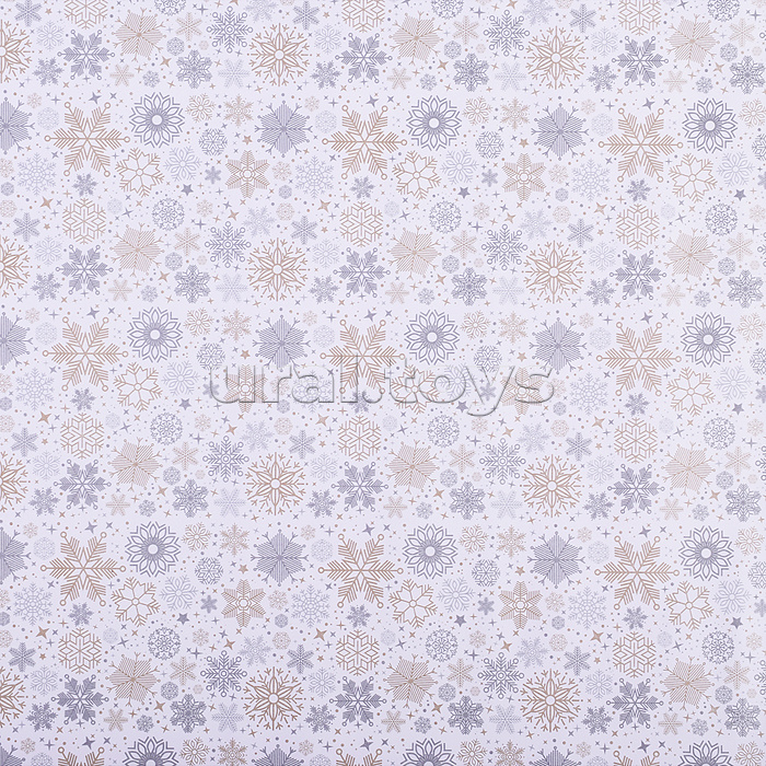 Упаковочная бумага повышенной плотности.МИКС рулон в термоусадочной пленке Размер 70х100 см.