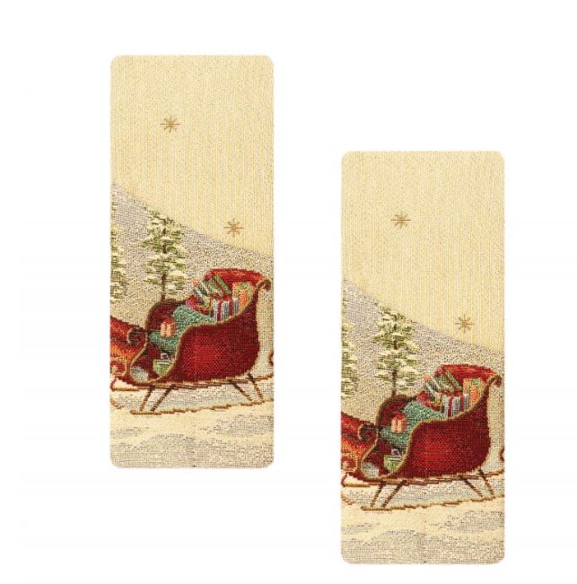 Конверт для Сервировки ( комплект 2 шт ) Дед Мороз в волшебном лесу/Сани 2520631