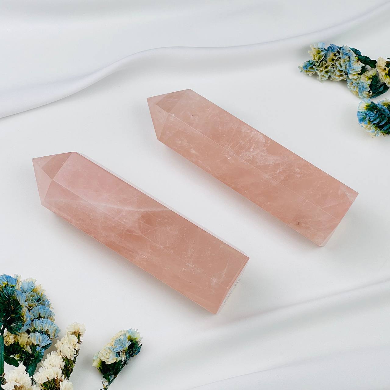 Радуга Самоцветов Кристалл из Розового кварца