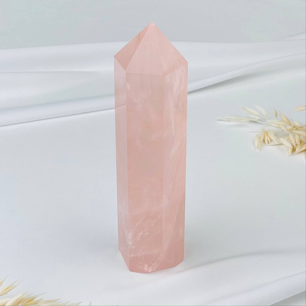 Радуга Самоцветов Кристалл из Розового кварца