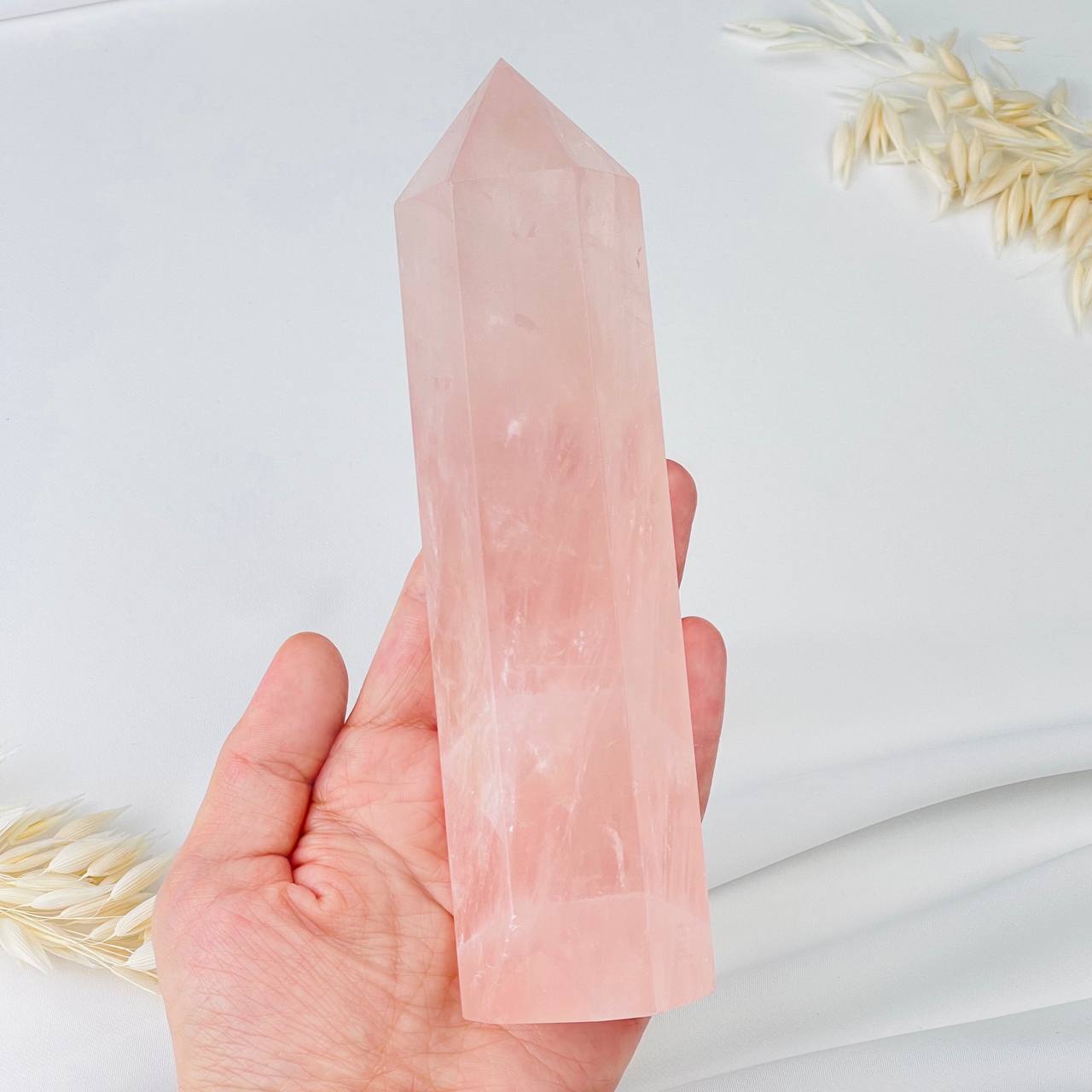 Радуга Самоцветов Кристалл из Розового кварца