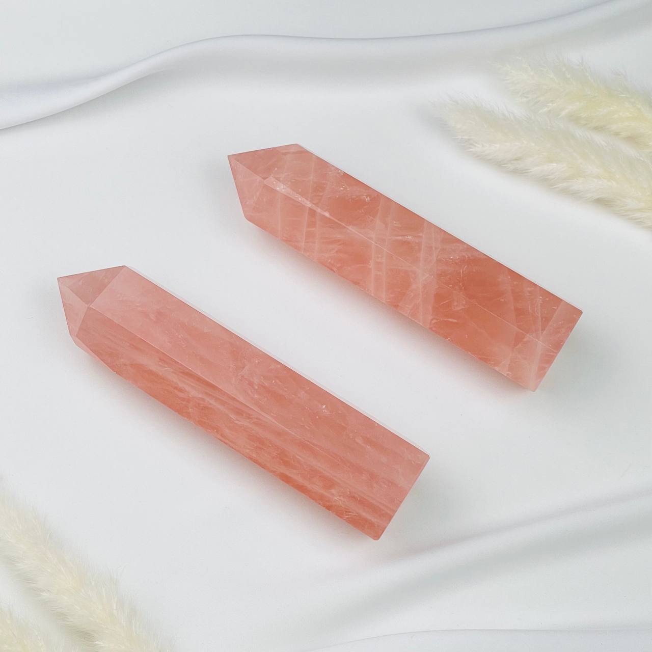 Радуга Самоцветов Кристалл из Розового кварца