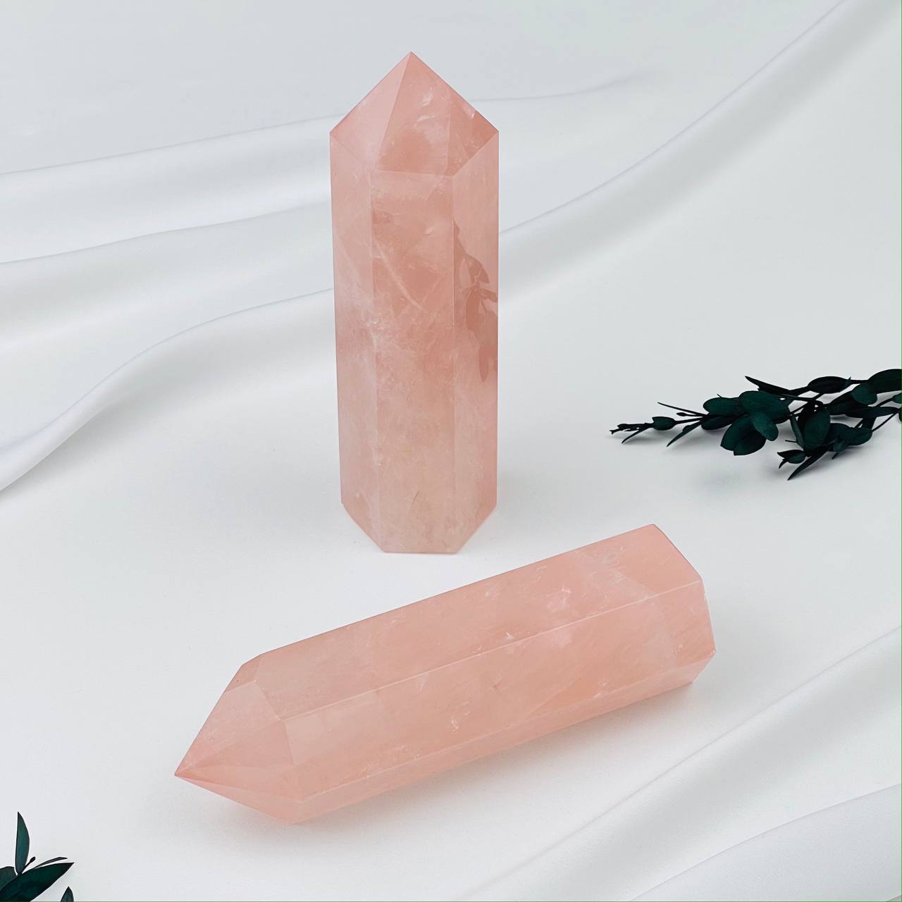 Радуга Самоцветов Кристалл из Розового кварца