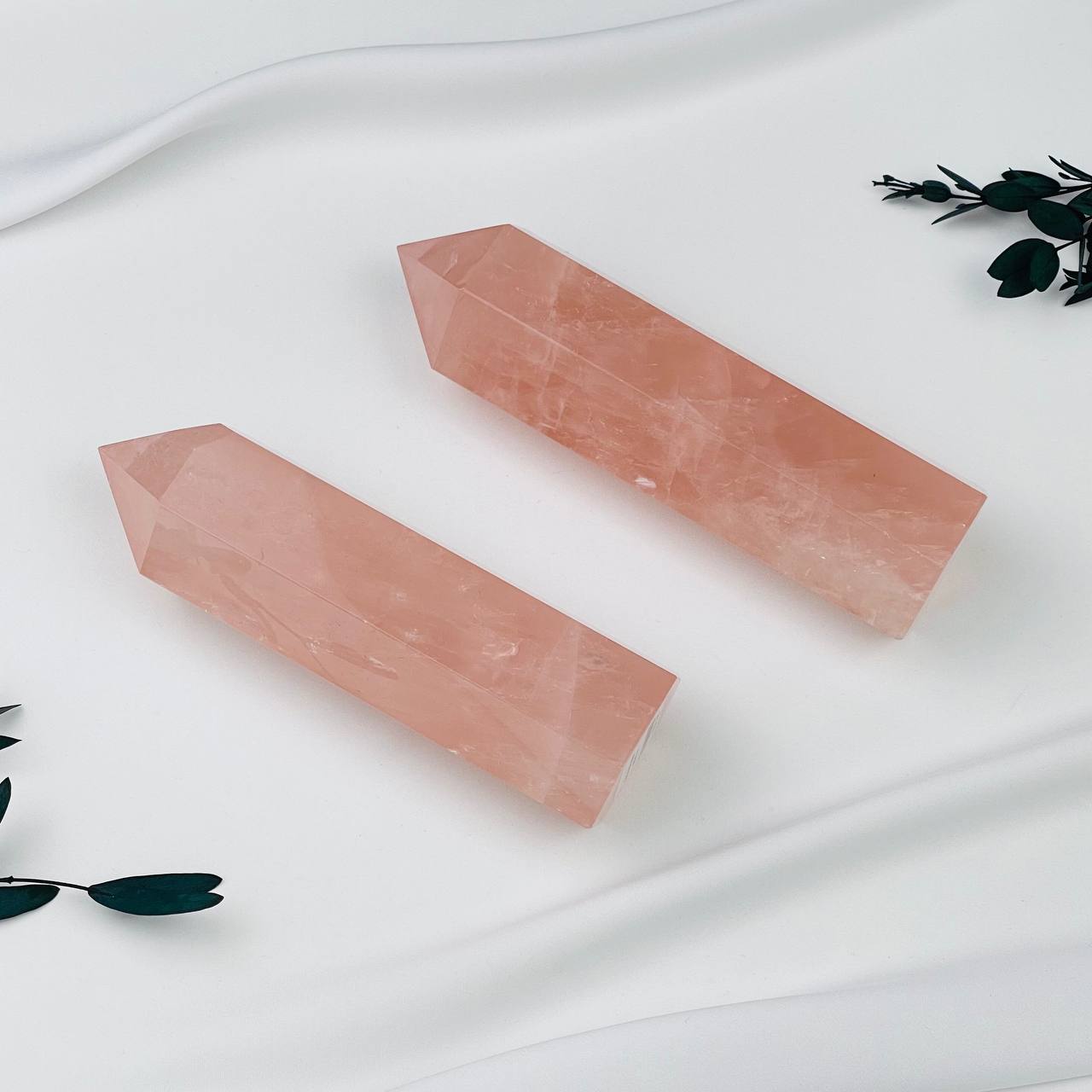 Радуга Самоцветов Кристалл из Розового кварца