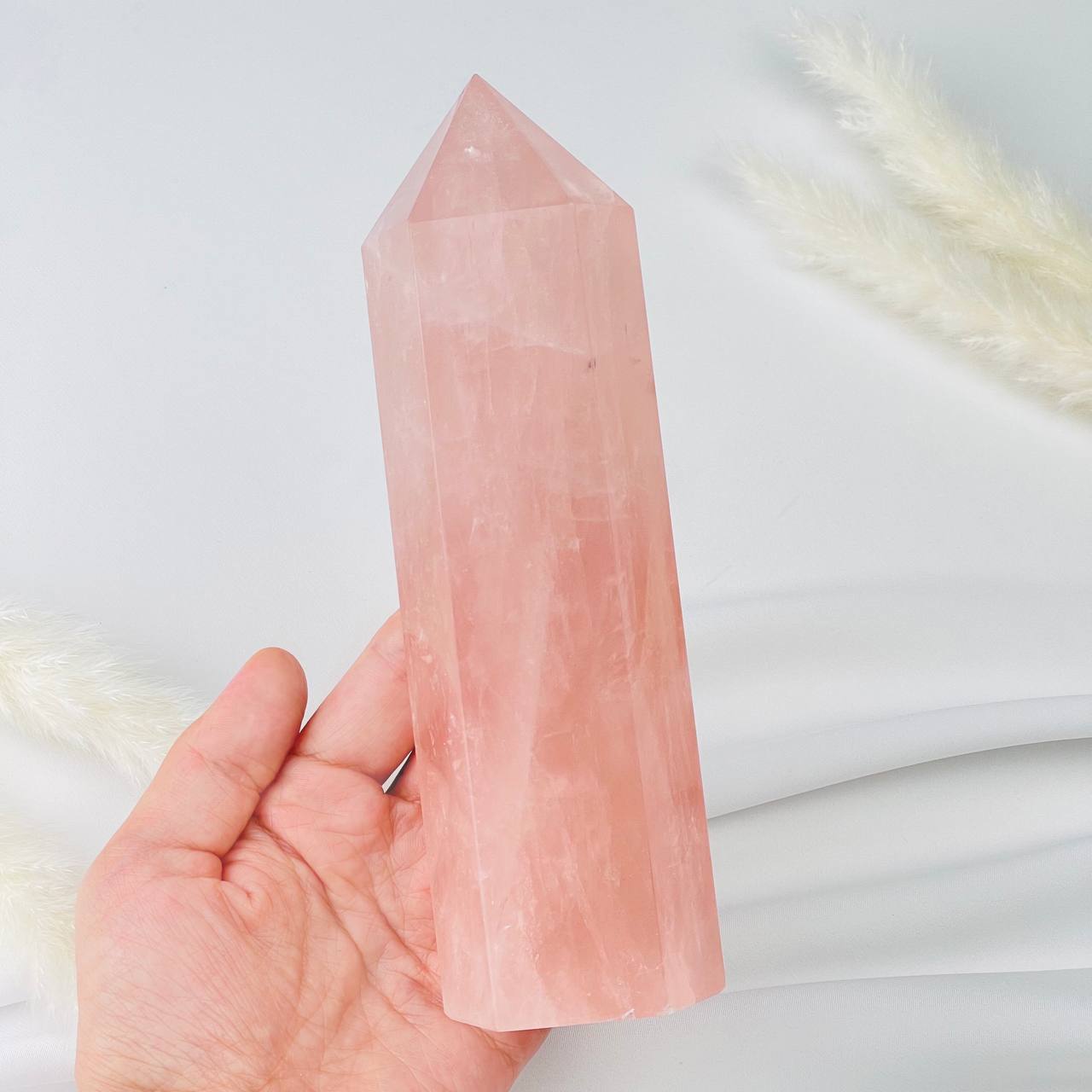 Радуга Самоцветов Кристалл из Розового кварца