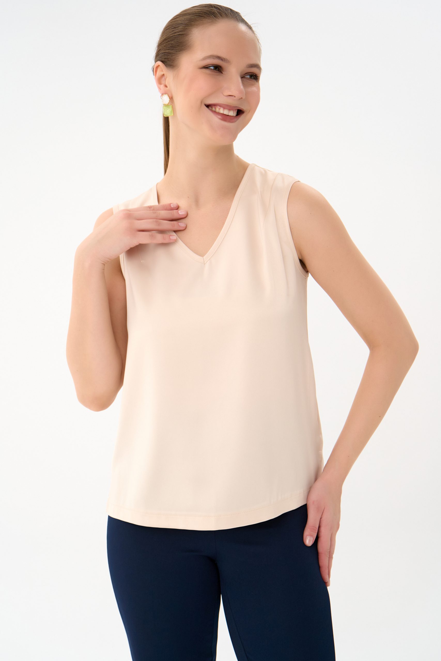 СТ. ЦЕНА 800 руб//Топ Базовый (бежевый)