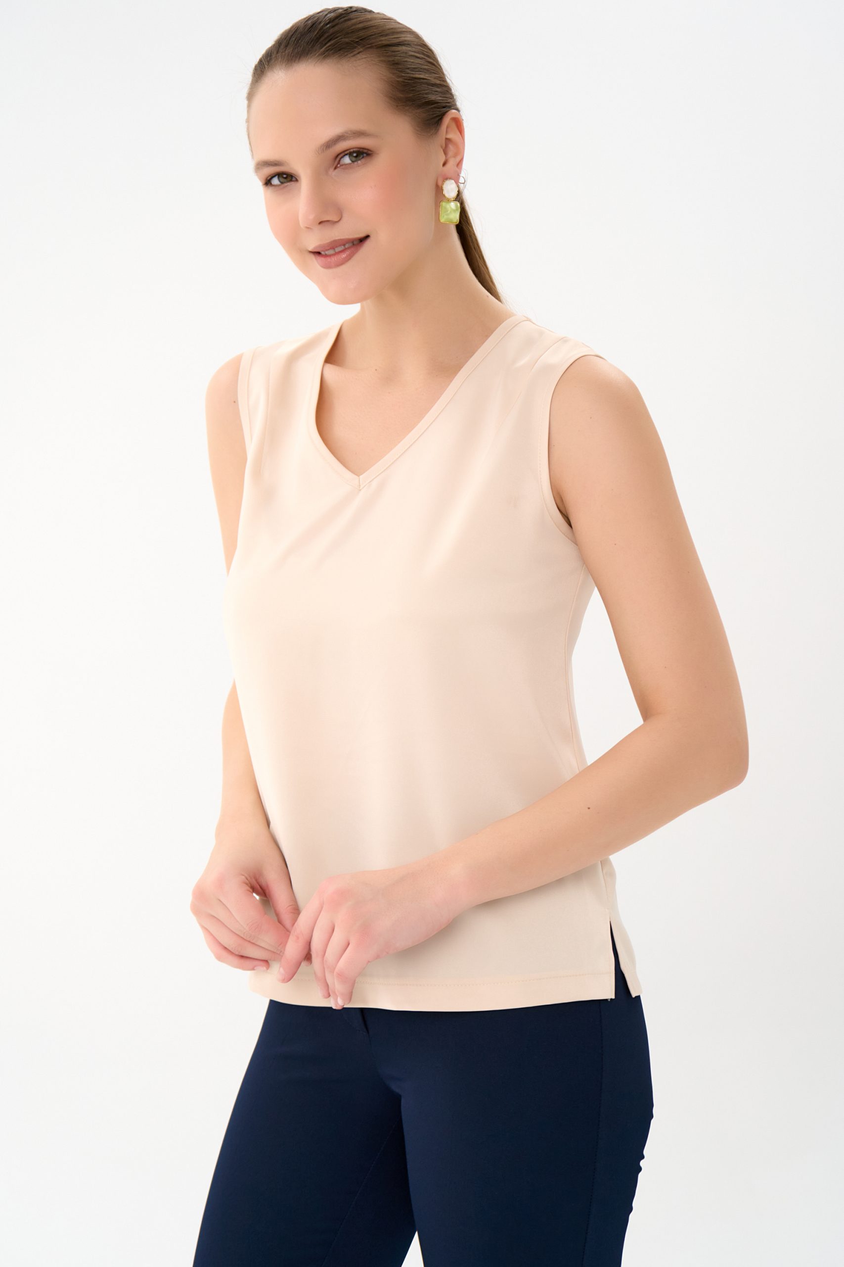 СТ. ЦЕНА 800 руб//Топ Базовый (бежевый)