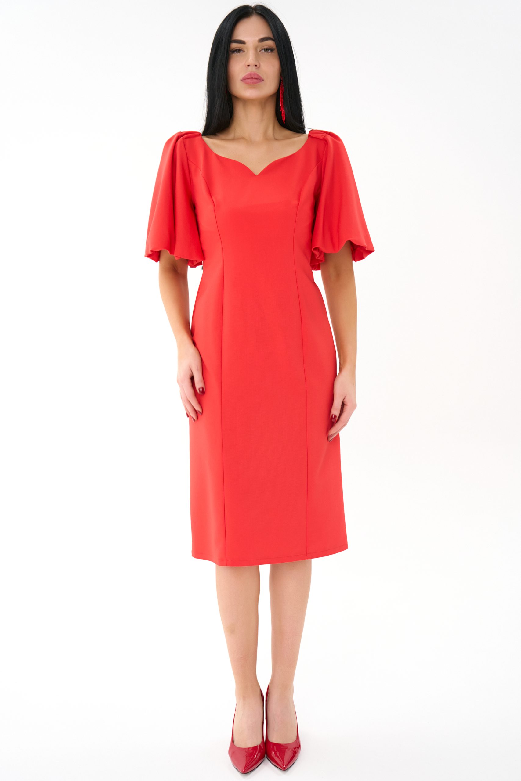 СТ. ЦЕНА 1600 руб//Платье Вирджиния (алый)