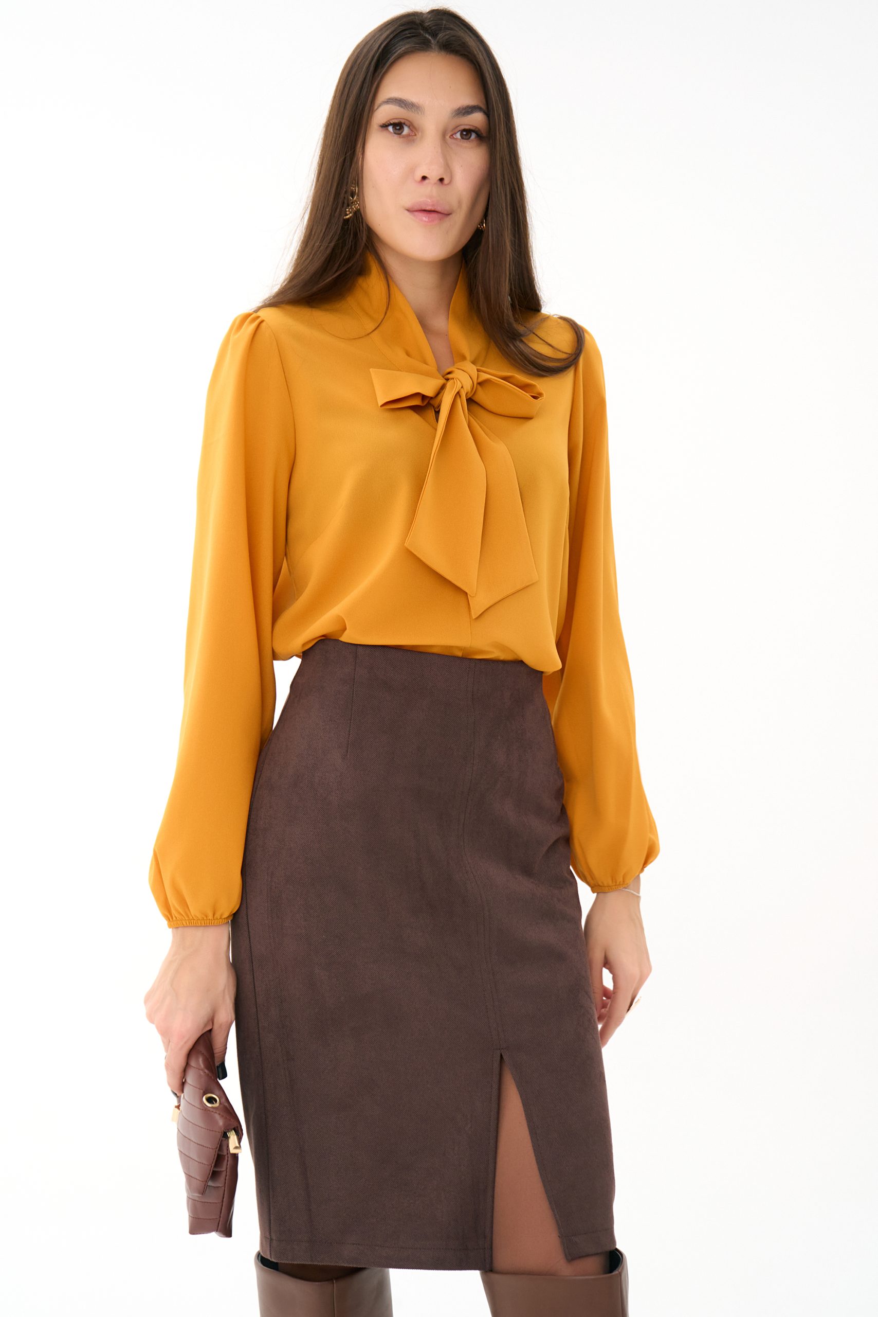 СТ. ЦЕНА 1100 руб//Юбка Лима (шоколадный)