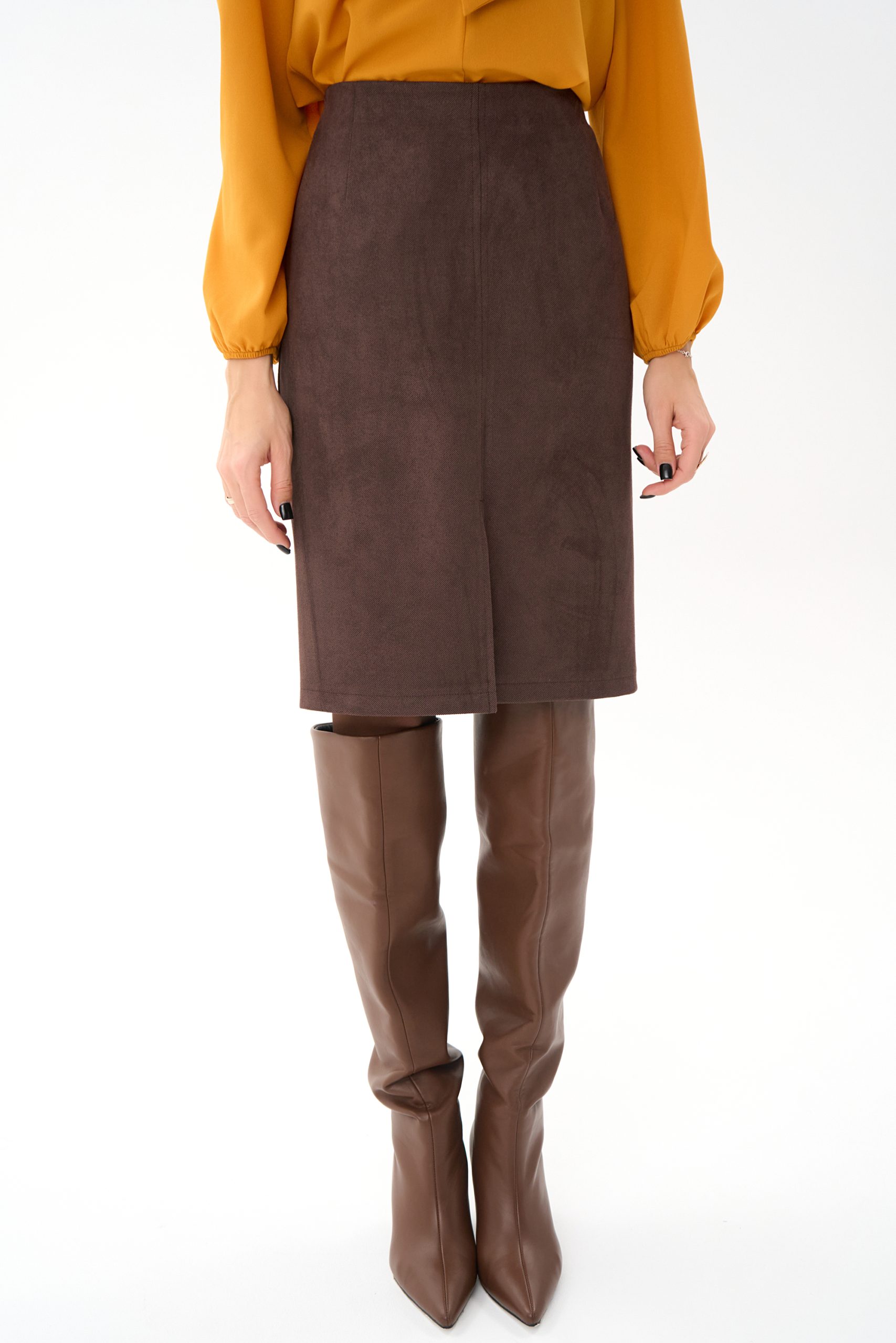 СТ. ЦЕНА 1100 руб//Юбка Лима (шоколадный)