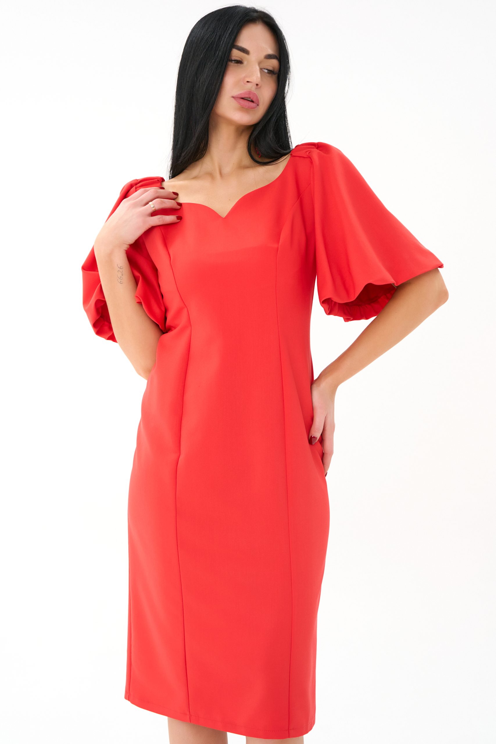 СТ. ЦЕНА 1600 руб//Платье Вирджиния (алый)