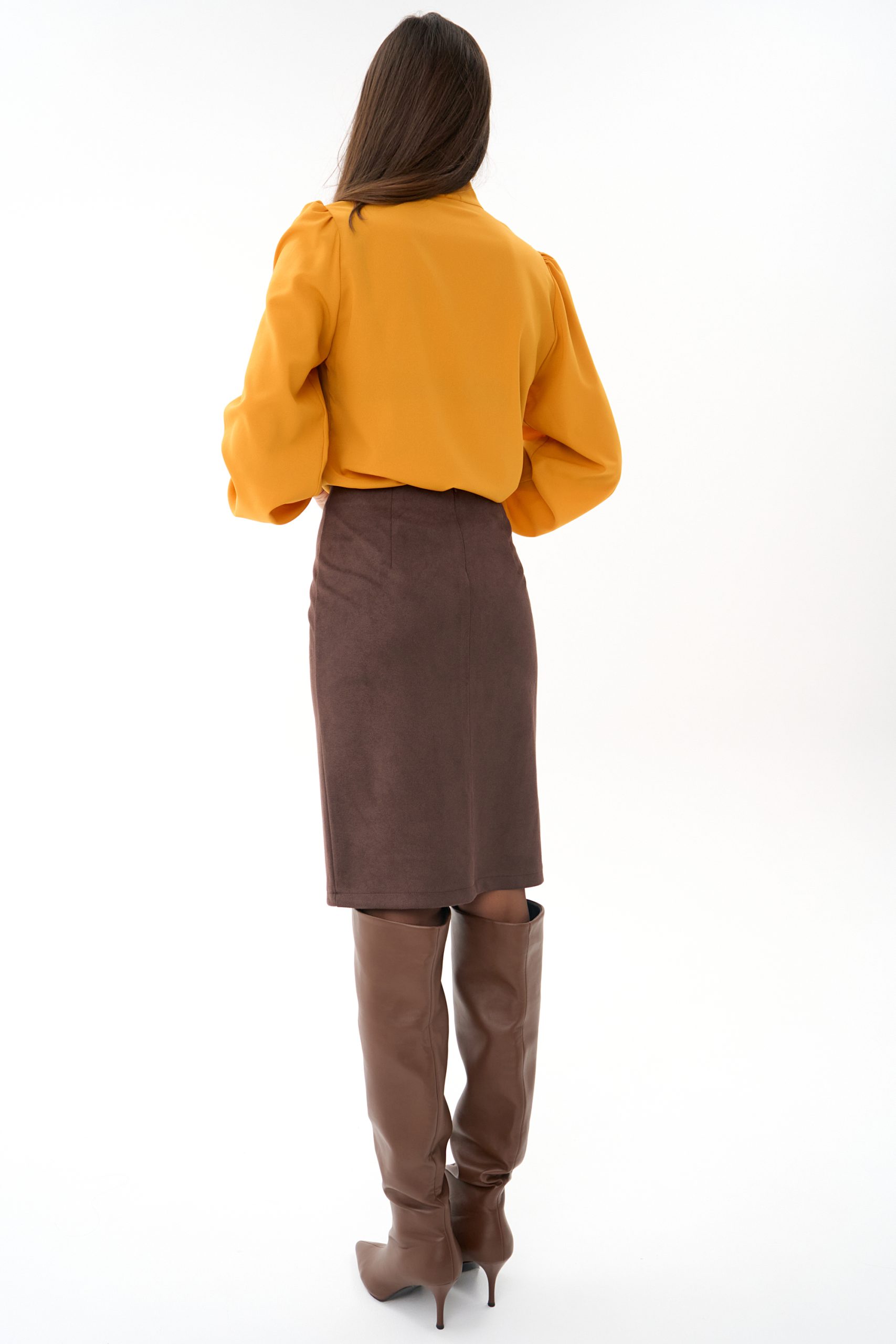 СТ. ЦЕНА 1100 руб//Юбка Лима (шоколадный)