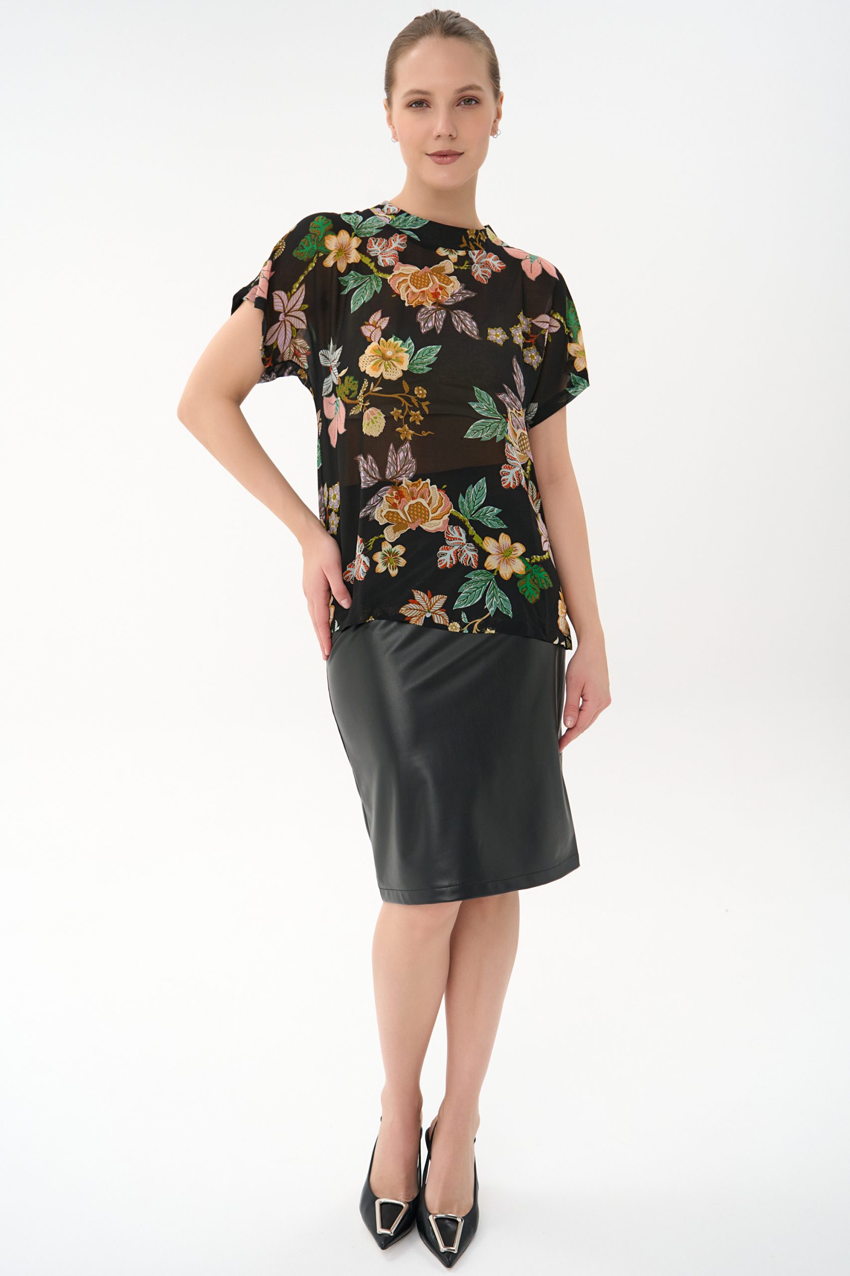 СТ. ЦЕНА 1250 руб//Юбка Лима (экокожа/черный)