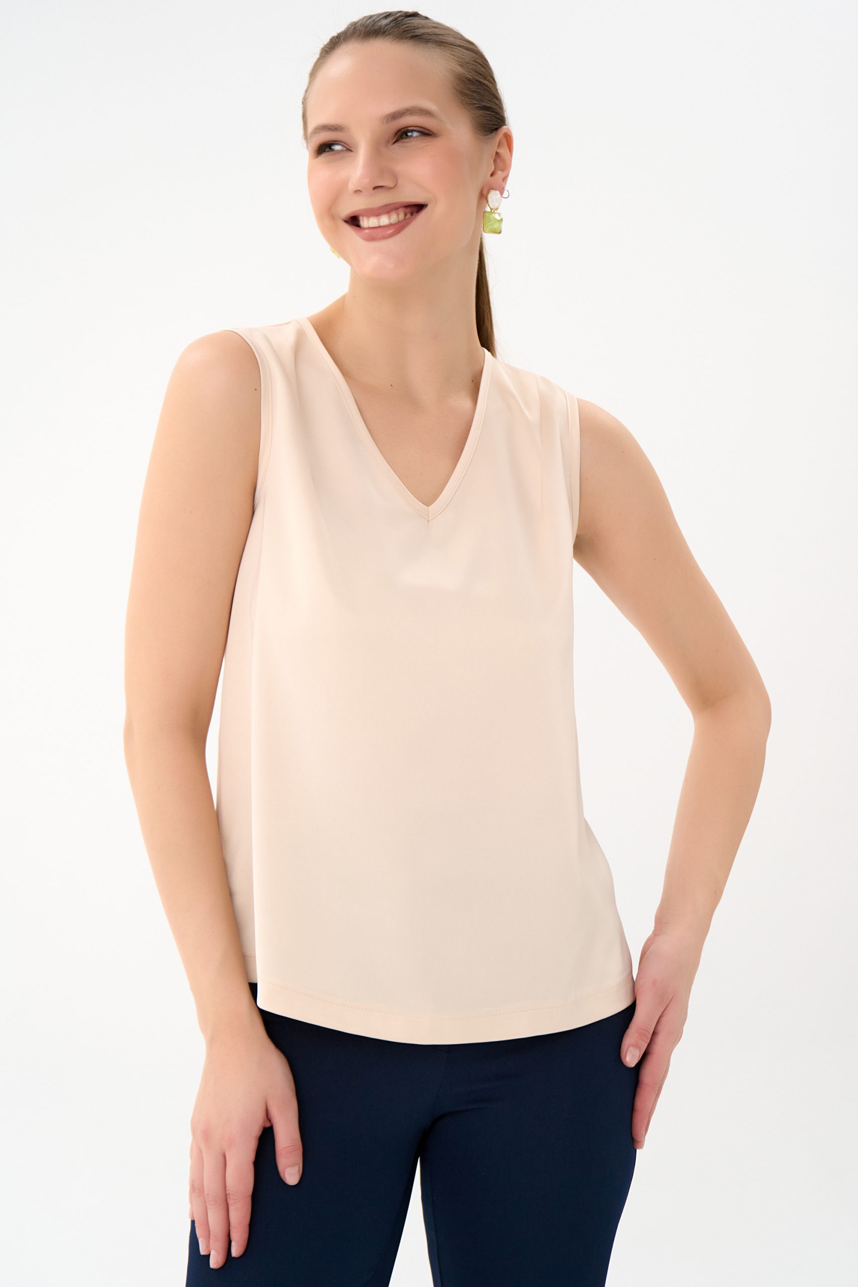 СТ. ЦЕНА 800 руб//Топ Базовый (бежевый)