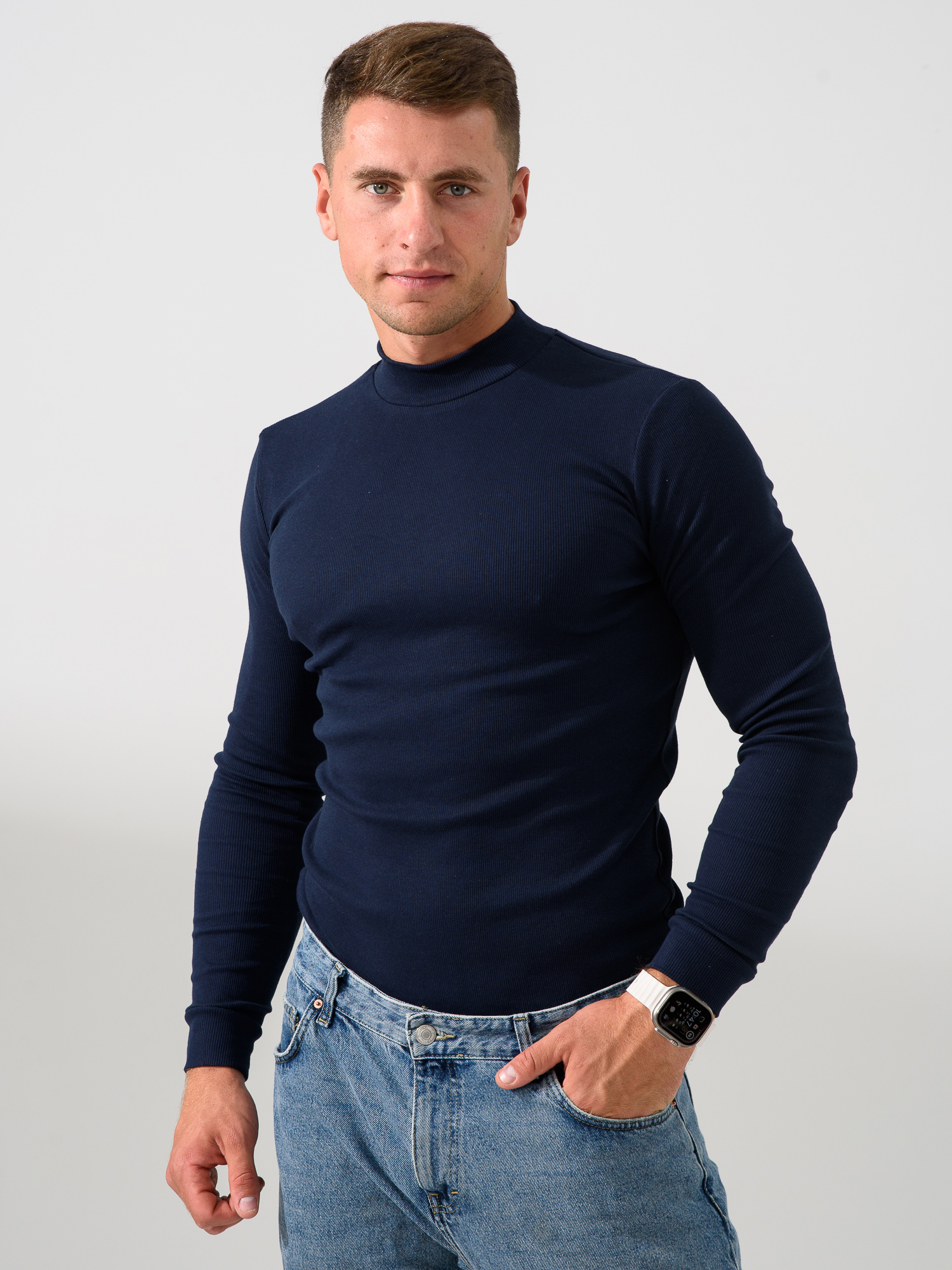 СТ. ЦЕНА 560 руб//Водолазка мужская (стойка)