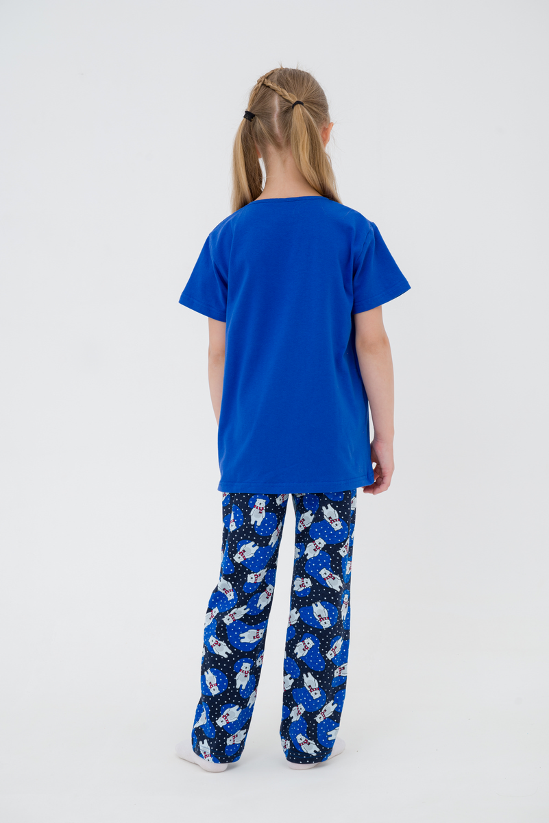 Футболка детская из кулирки василёк