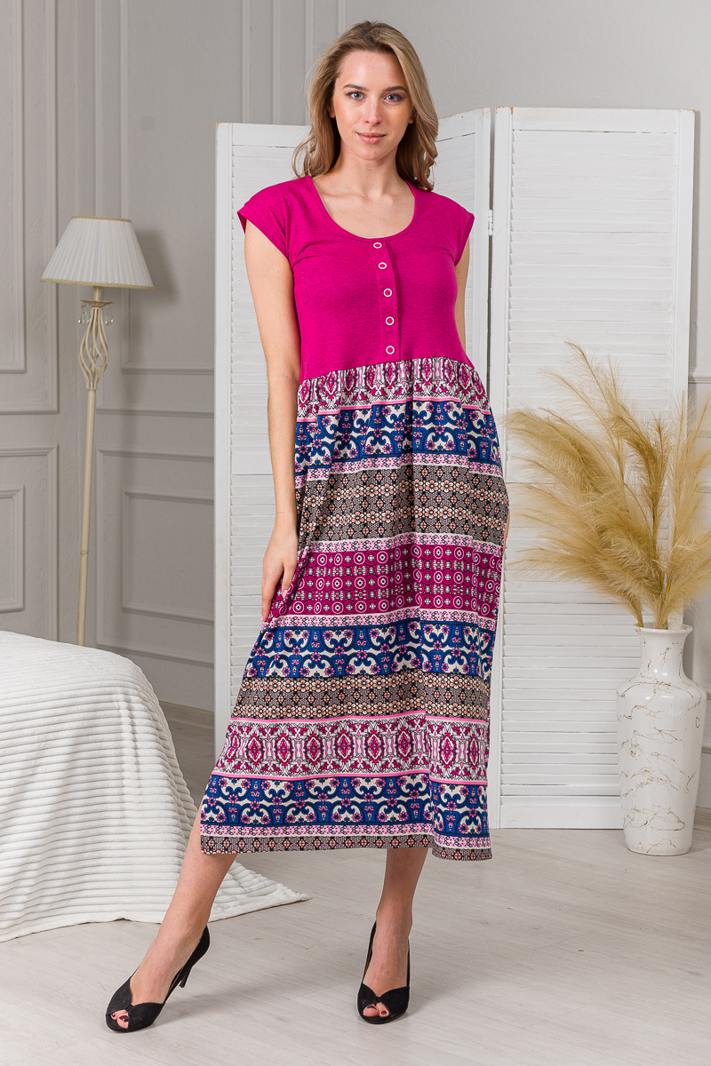 Сарафан женский из кулирки Лисандра бордо