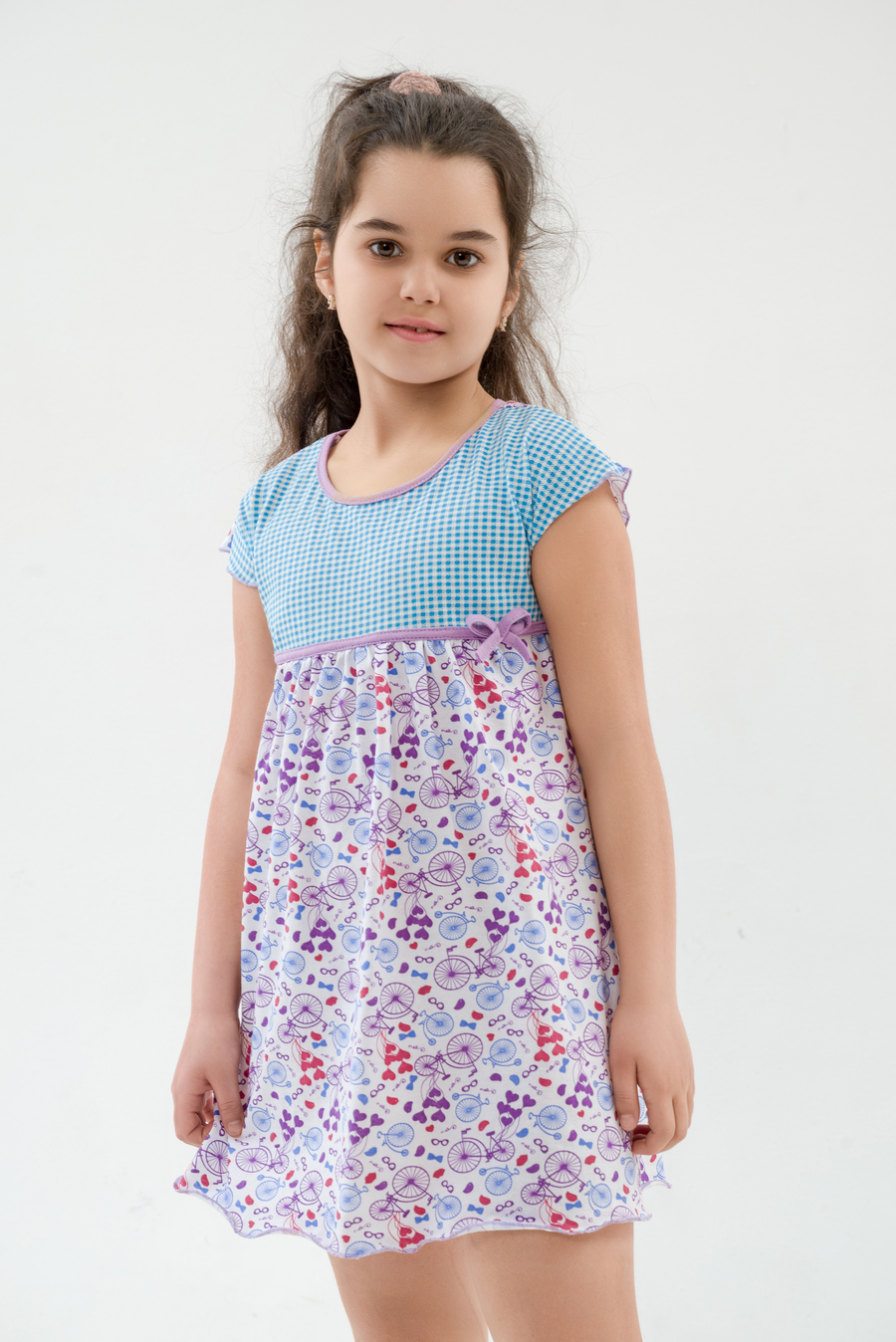 Ночная сорочка детская из кулирки Ярославна велосипед